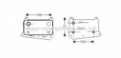 AVA QUALITY COOLING ms3376 -  масляный радиатор, двигательное масло